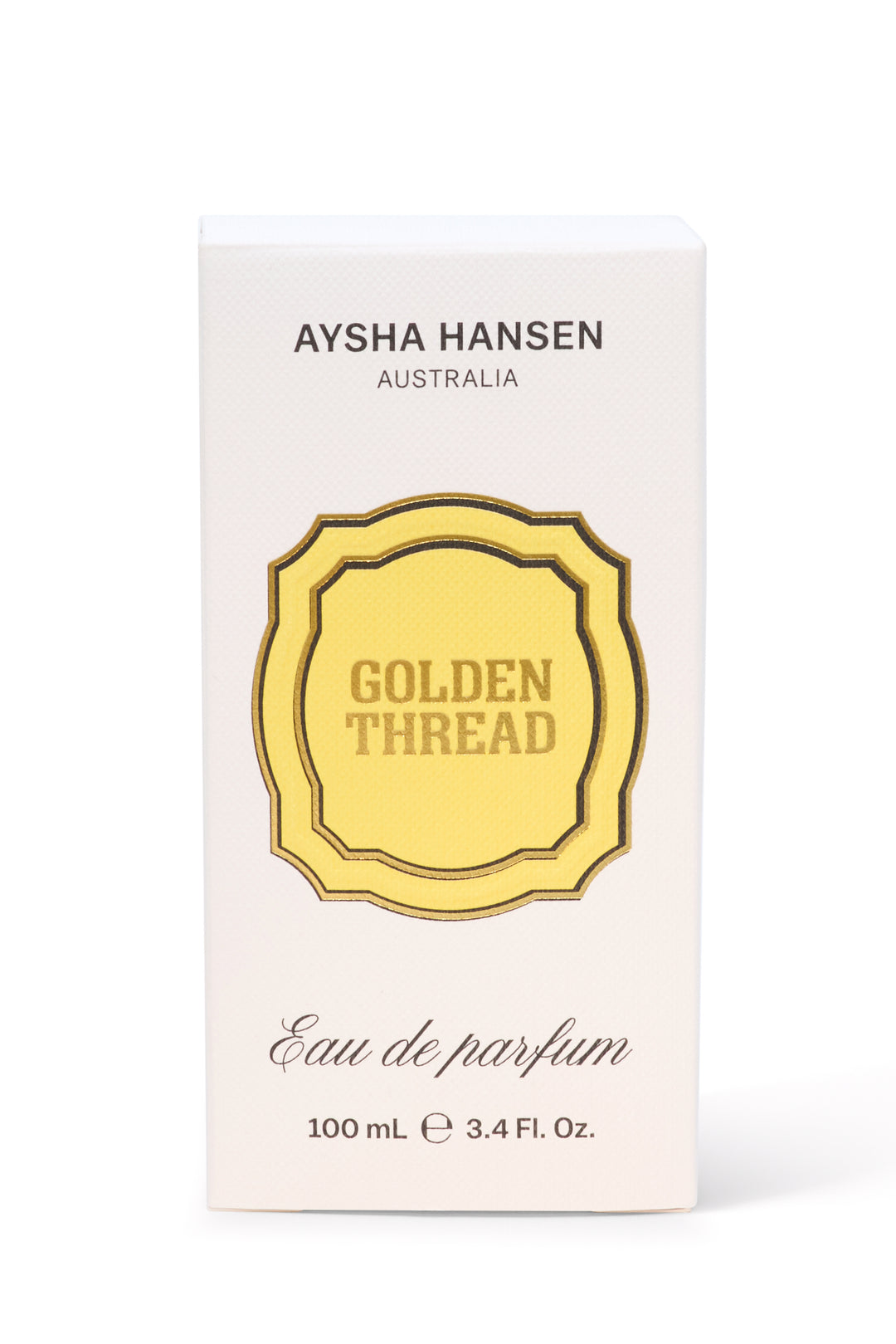 Aysha Hansen Golden Thread 100ml Box