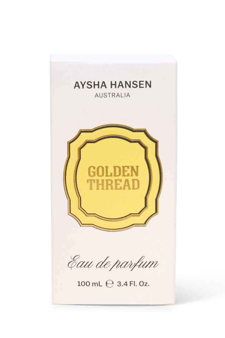 Aysha Hansen Golden Thread 100ml Box